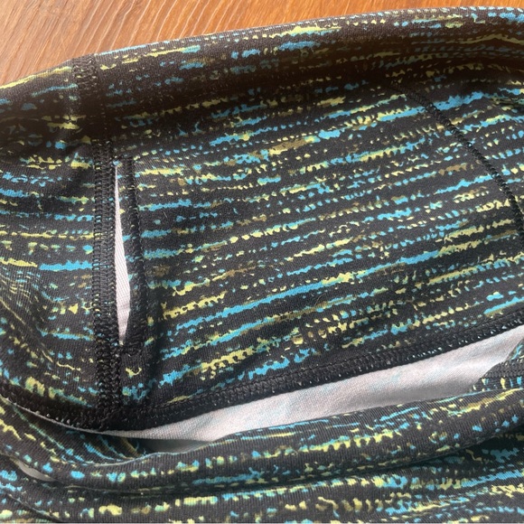 Lululemon Pants Wunder Under Crop Womens 4 High Rise Tweed Runner Pattern Black - Picture 11 of 13